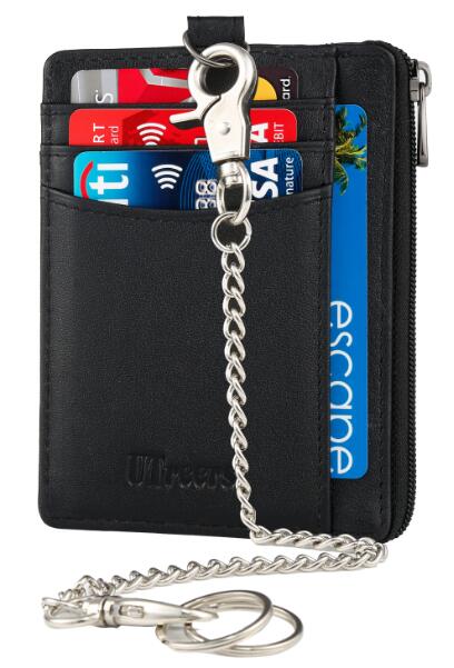 Chain Wallet Men Minimalist RFID (WW107-B-SC)